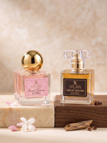 Velvet Smoke & Sweet Bloom Couple Combo - 50 ML