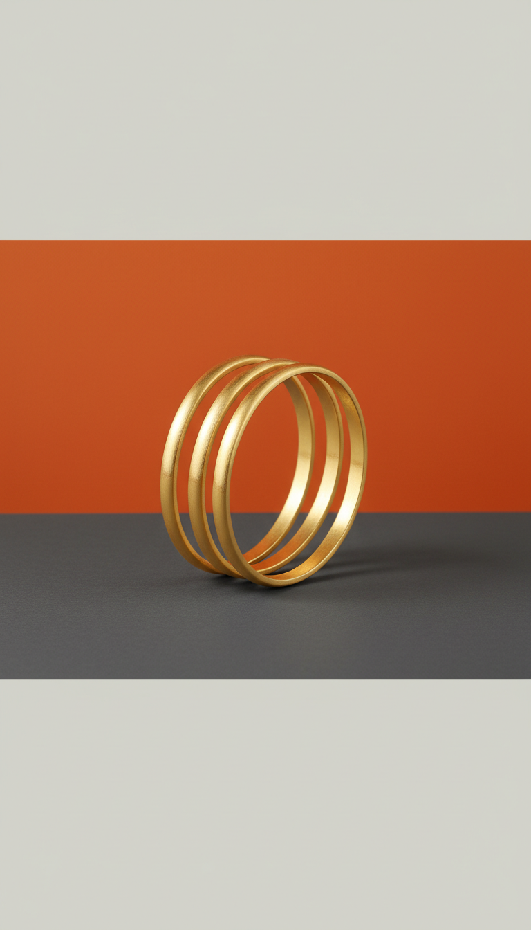 Gold vermeil stacking bangles