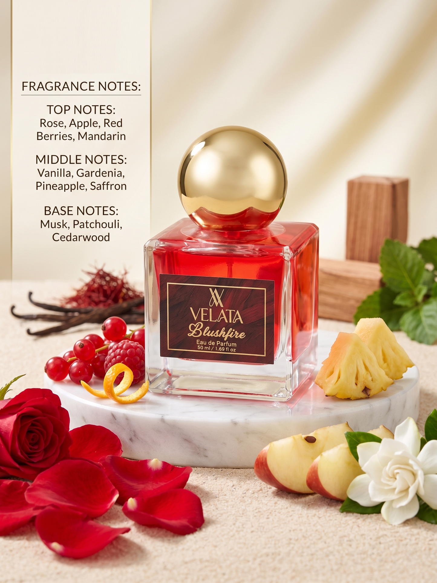 Blush Fire & Vanilla Rouge Perfume For Women - 50 ML