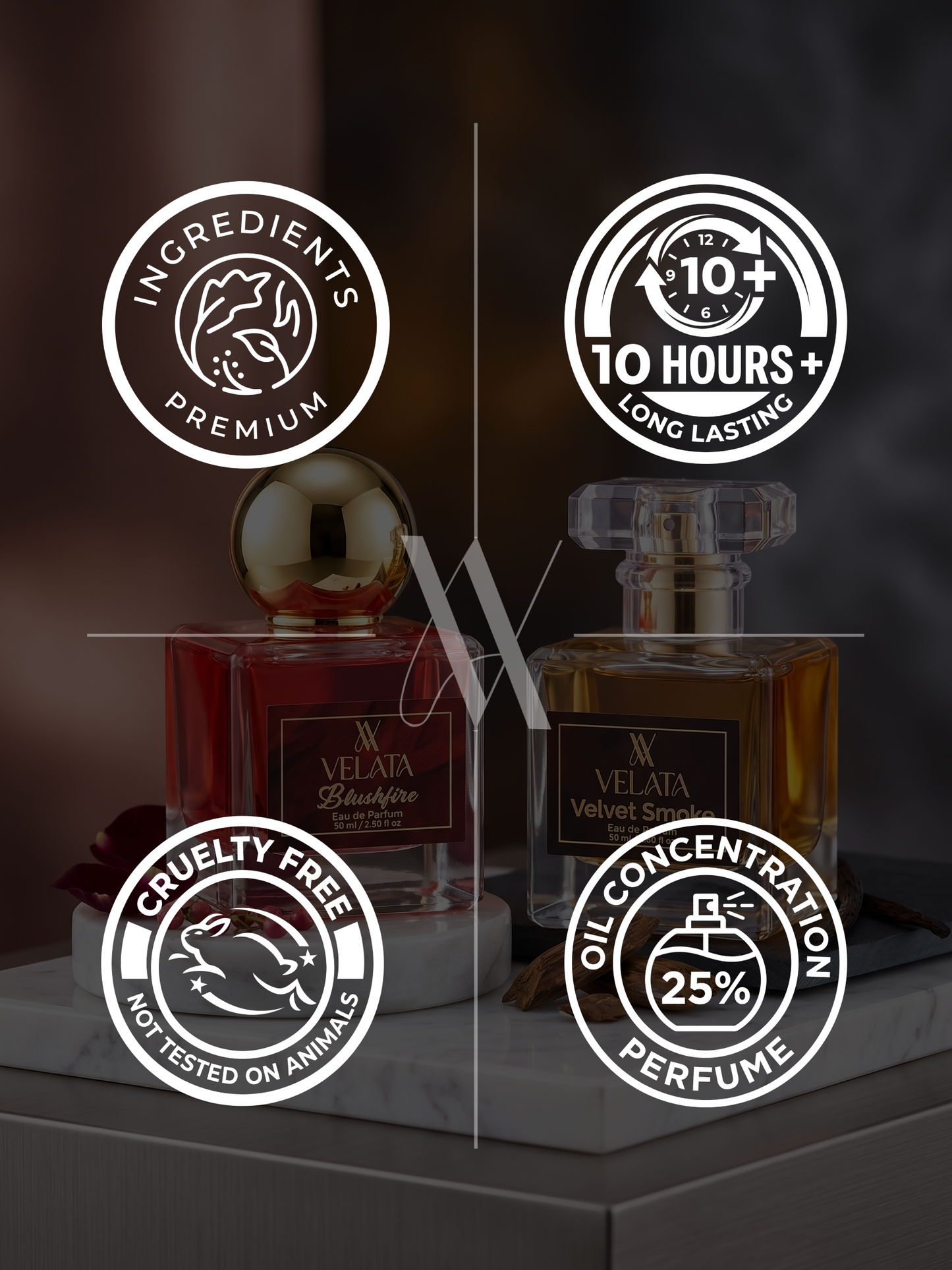 Blush Fire & Velvet Smoke Couple Combo - 50 ML