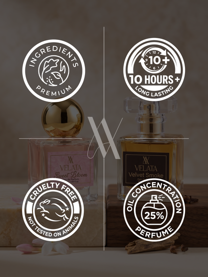 Velvet Smoke & Sweet Bloom Couple Combo - 50 ML