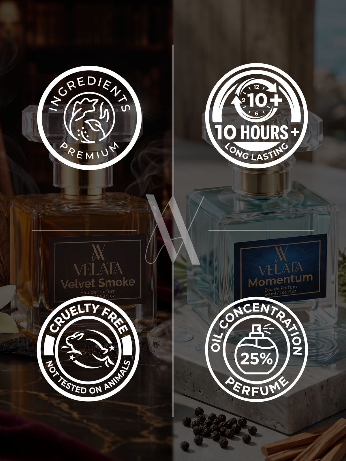 Buy Momentum & velvet Smoke Perfume Combo For Men - 50 ML